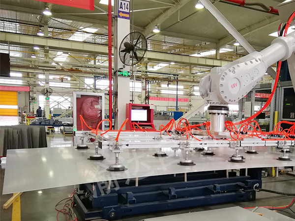 鐵板搬運(yùn)碼垛機(jī)器人